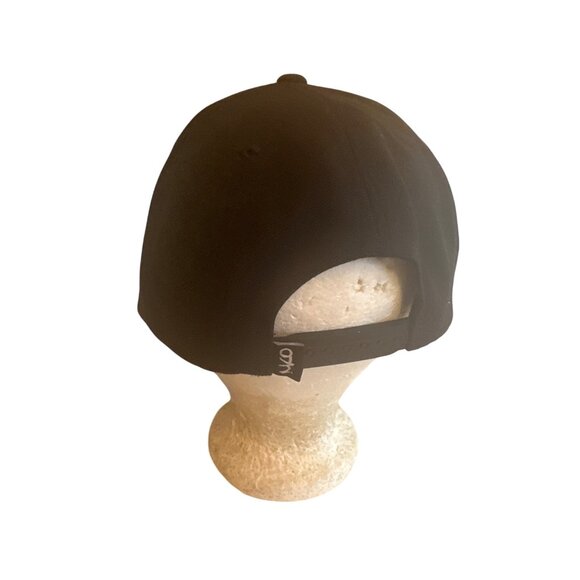 Skyline Wood Patch Black Snapback Hat With Wood Accent MKO adjustable - Picture 3 of 7